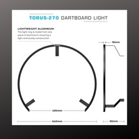 Mission Torus 270 Dartboard Light