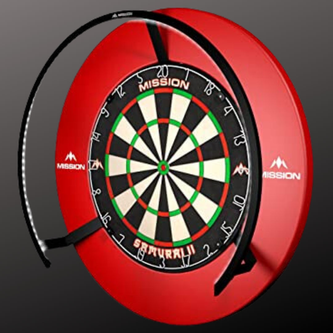 Mission torus 270 dartboard light double trouble darts